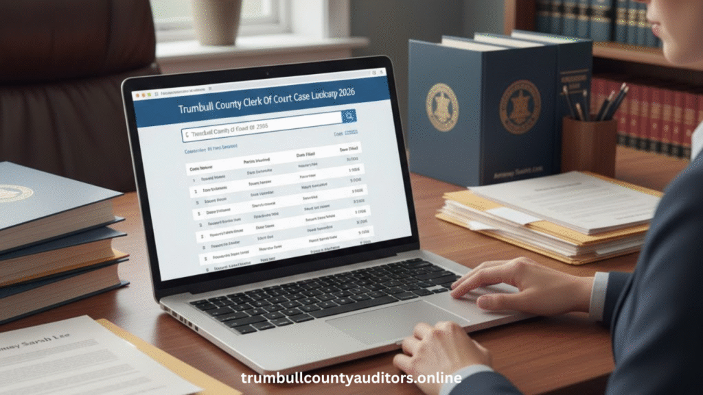 Trumbull County Clerk Of Court Case Lookup 2026 With Organized Legal Files